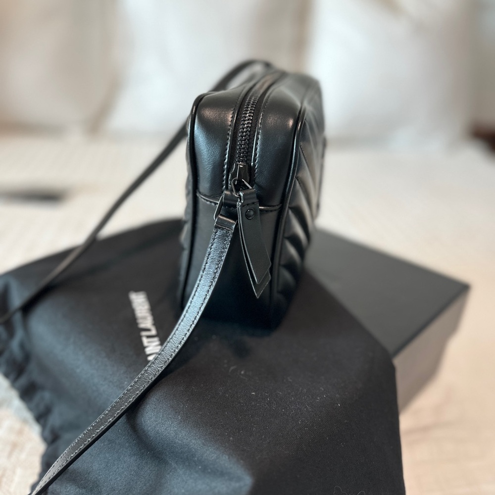 Yves Saint Laurent Quilted Camera Bag in Black - Picture 10 of 13